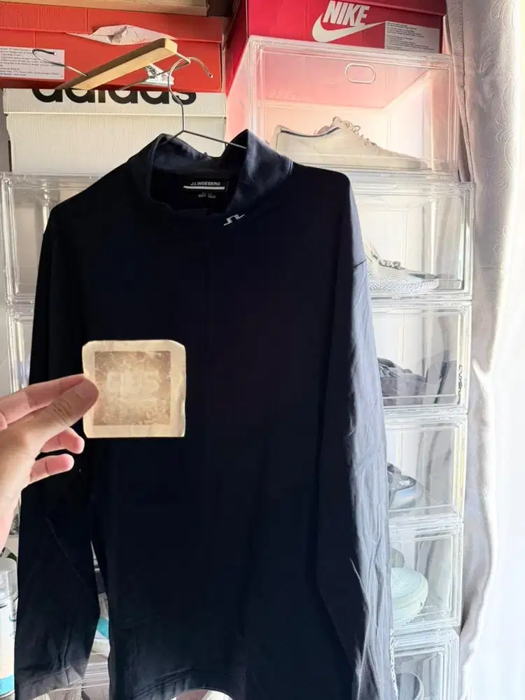 J.Lindeberg Tour Tech Mid Layer JL Navy J Lindeberg Golf Shirt