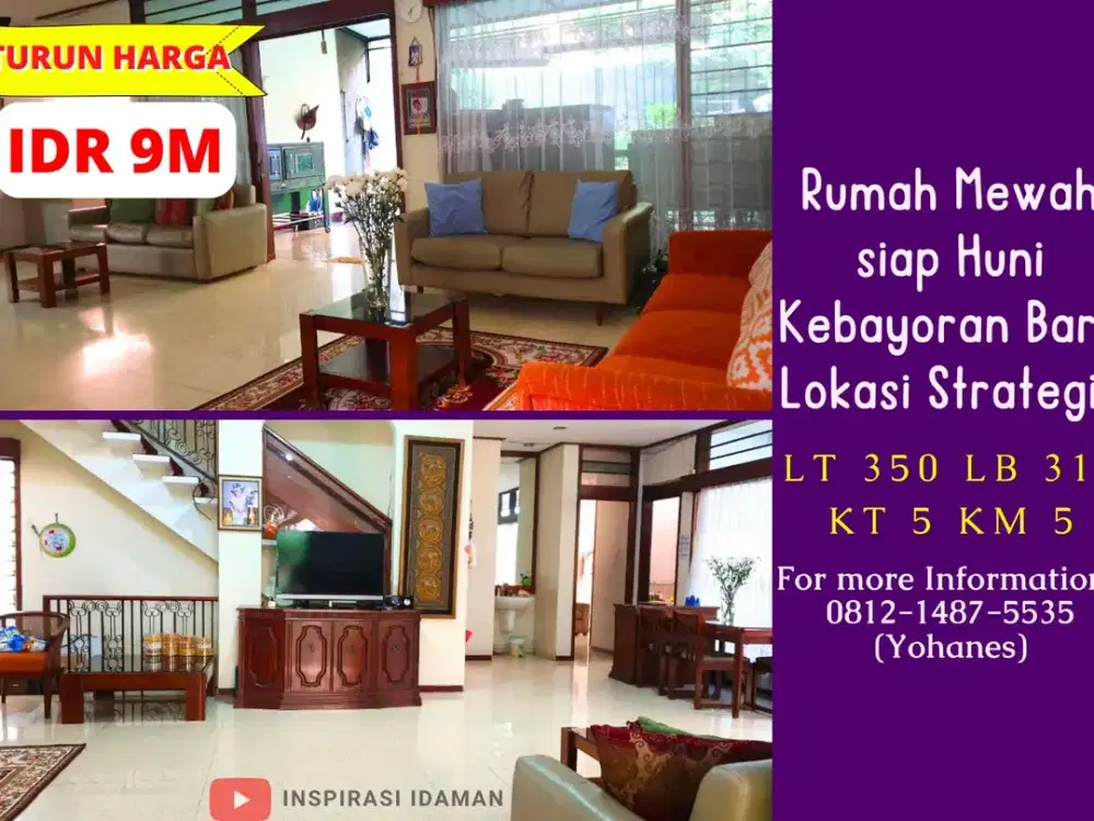 Rumah Haji Nawi Kebayoran Baru LT 350 m² Akses 2 Mobil