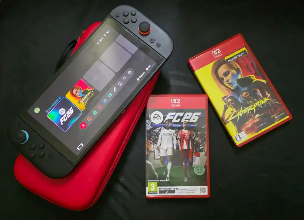 Nintendo Switch 2 + FC 26 + Cyberpunk 2077 + Bonus Kondisi Like New