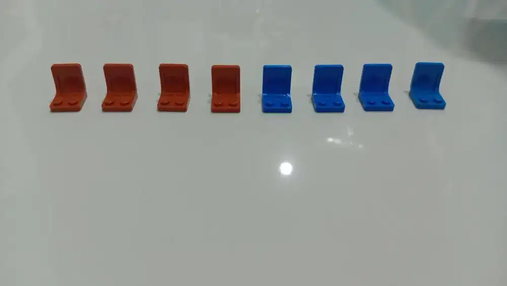Set Kursi LEGO Asli — 8 Buah