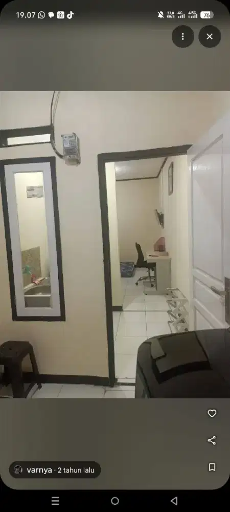 Kosan kosong untuk satu orang 2,3  untuk dua orang 2,5 maximal 2 orang