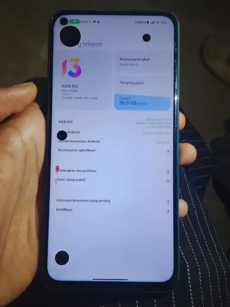 handphone redmi not 9
