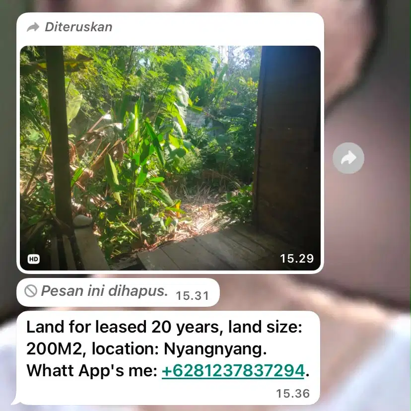 Di sewakan tanah , luas tanah 200 M