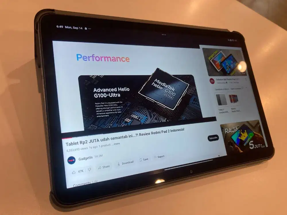 Dijual Tablet Redmi Pad 2 9.7 inch 4G Fullset Garansi + Case dan Pen
