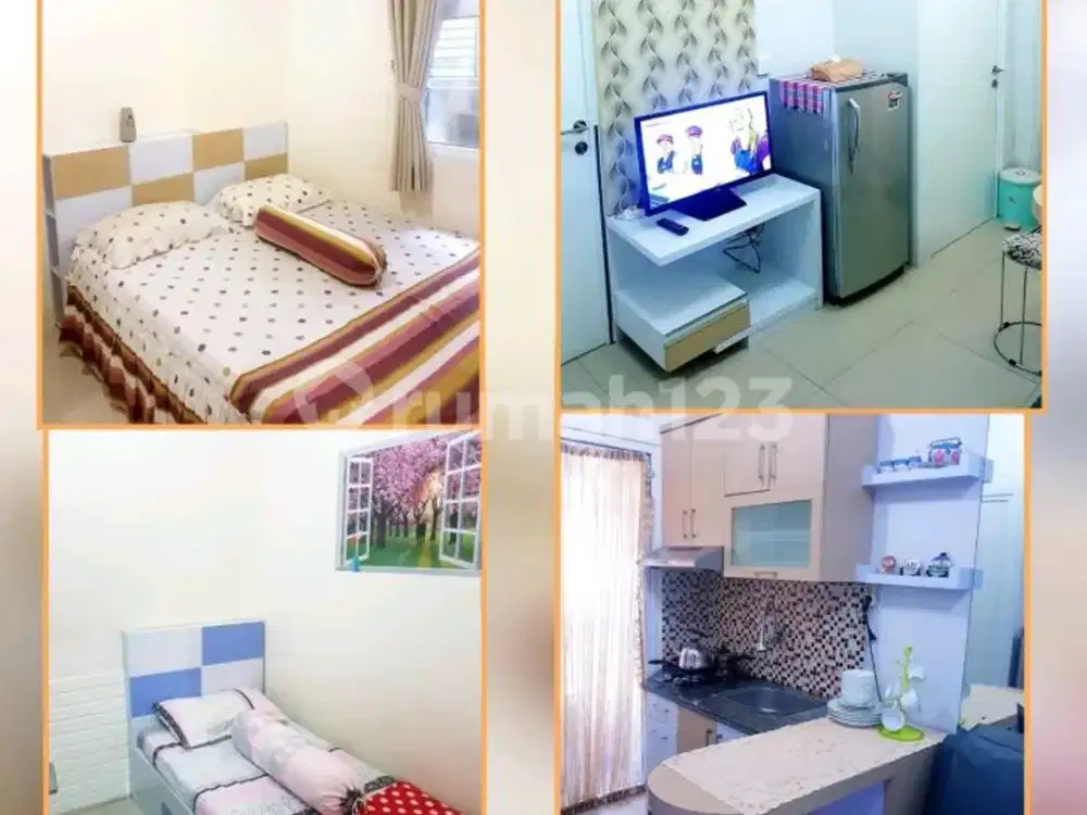 Apt Green Pramuka Fully Furnished Dekat ke Fasilitas Kesehatan,Perbelanjaan,Sekolah Apartemen