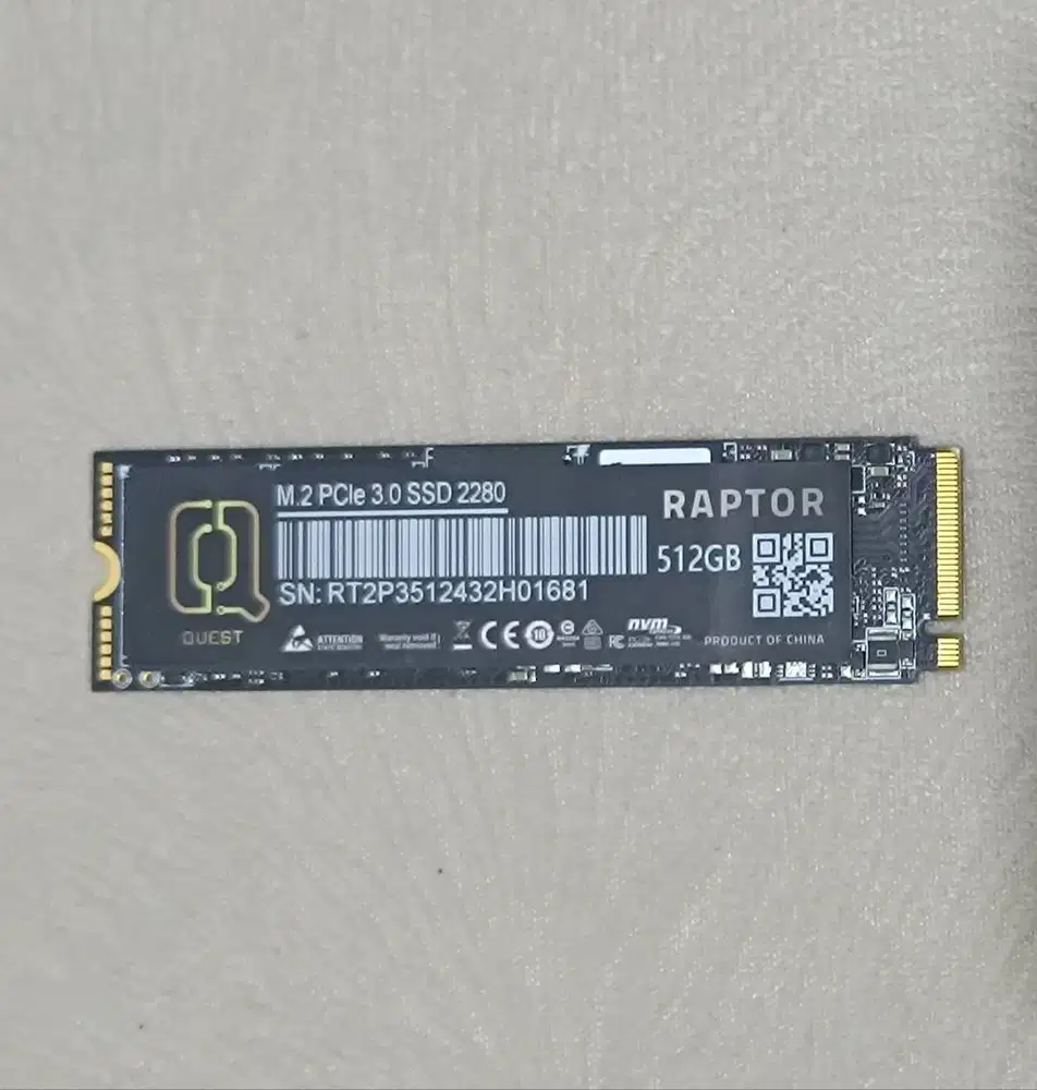 SSD Mcquest Raptor 512GB M.2 NVME