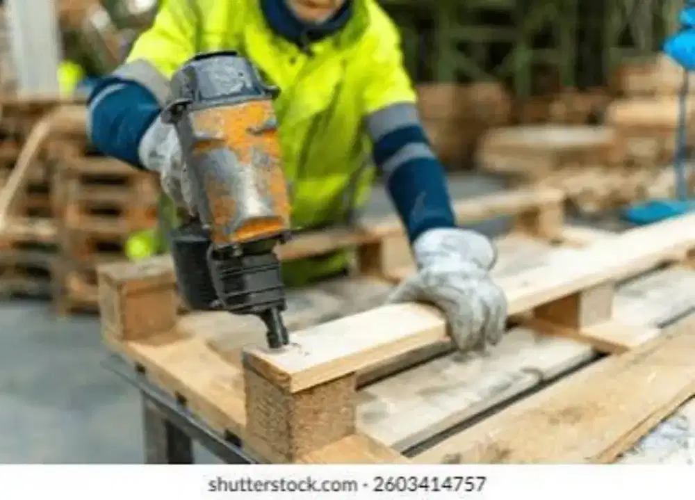 Tukang Produksi Palet Kayu