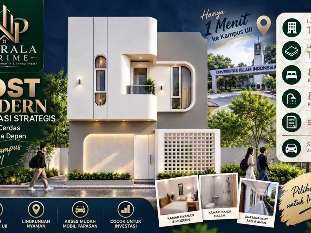 Dijual Kost Eksklusif 2 Lantai SHM Dekat Kampus UII Yogyakarta Jl Kaliurang