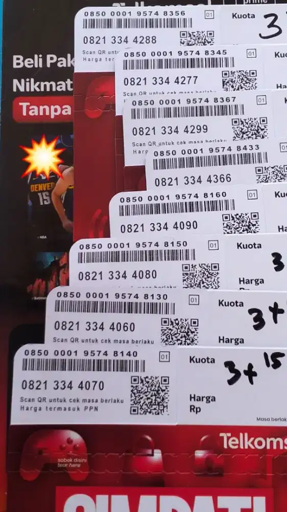 NOMOR CANTIK TELKOMSEL BARU ISI KUOTA 3 GB