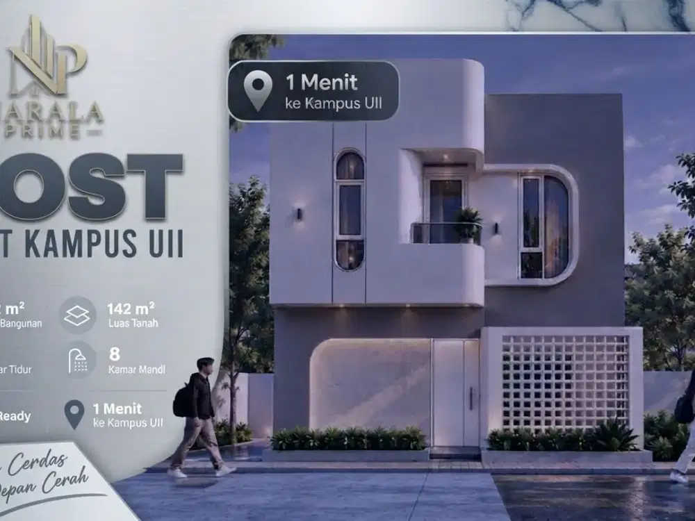 Peluang Investasi Jual Kost 2 Lantai SHM Strategis di Jl Kaliurang Dekat UII Yogyakarta
