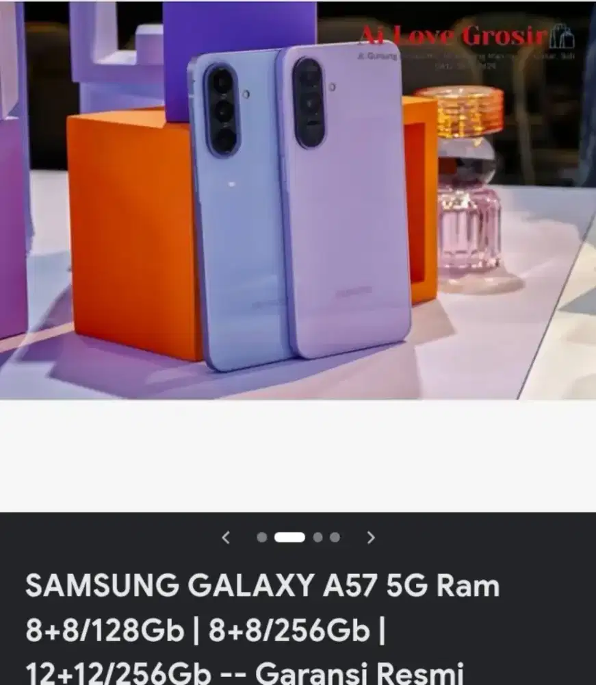 Di jual samsung A57 5G ,nego wajar