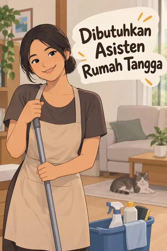 Dibutuhkan ART untuk rumah saya. (Tinggal atau Pulang-Pergi)