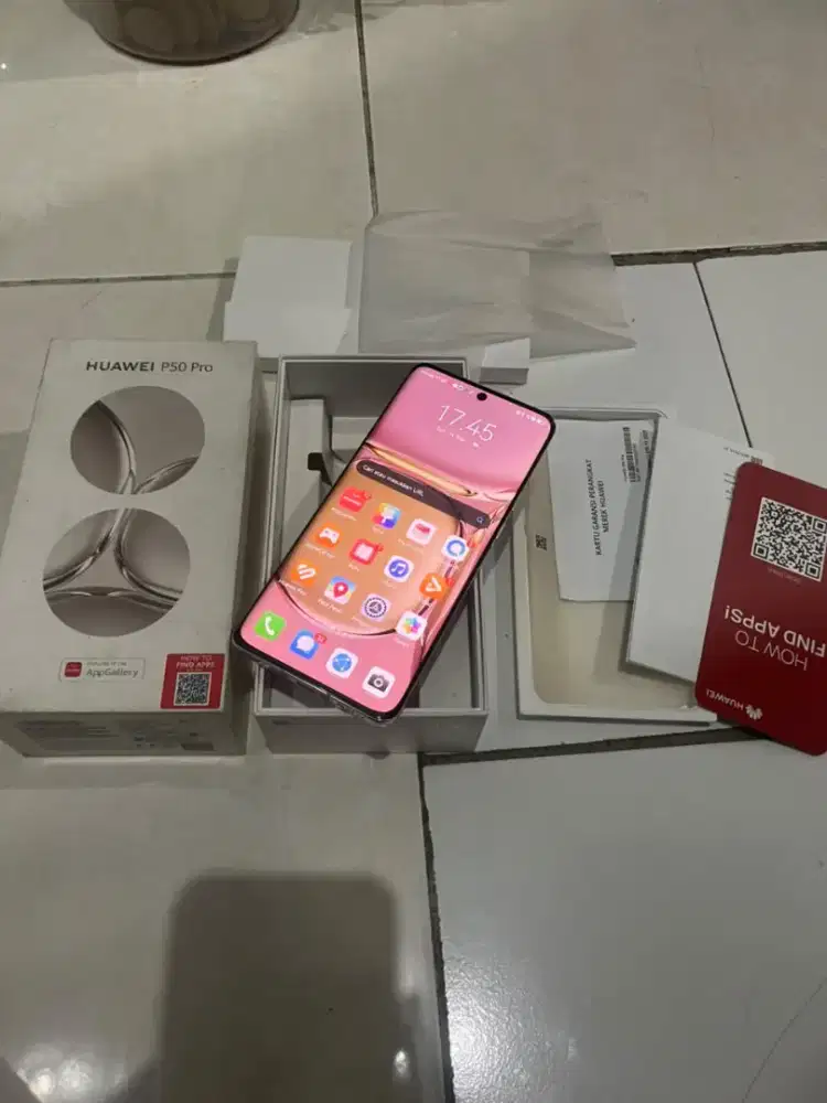 Huawei P50 pro 5G 8/256 fullset mluss 98%, resmi nominusss