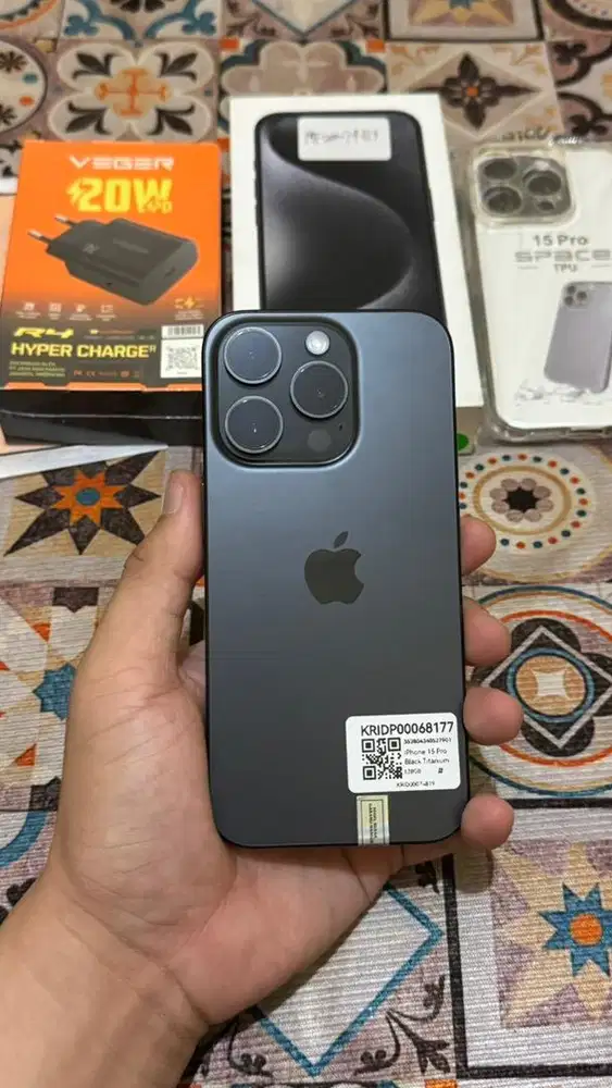 iPhone 15 Pro 128GB iBox Fullset Original Normal