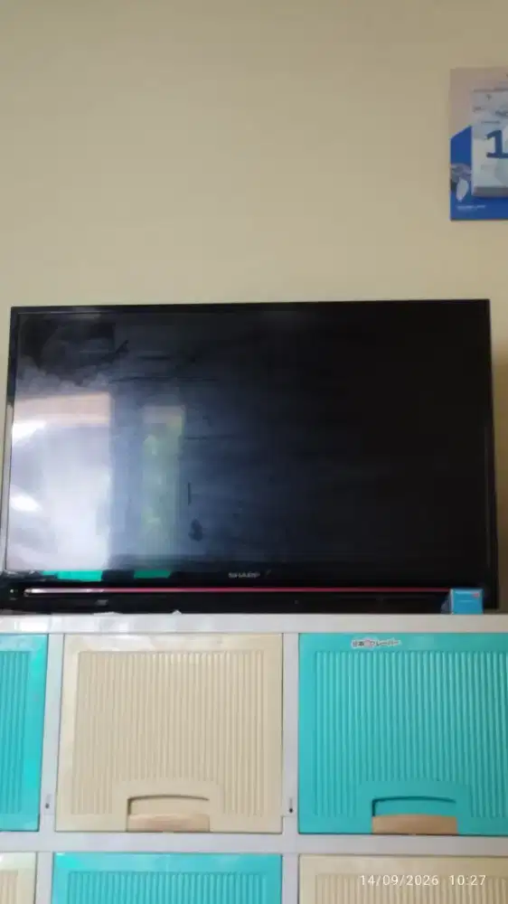 JUAL TV SHARP 32 INCH FREE STB DONGGEL KONEK WIFI