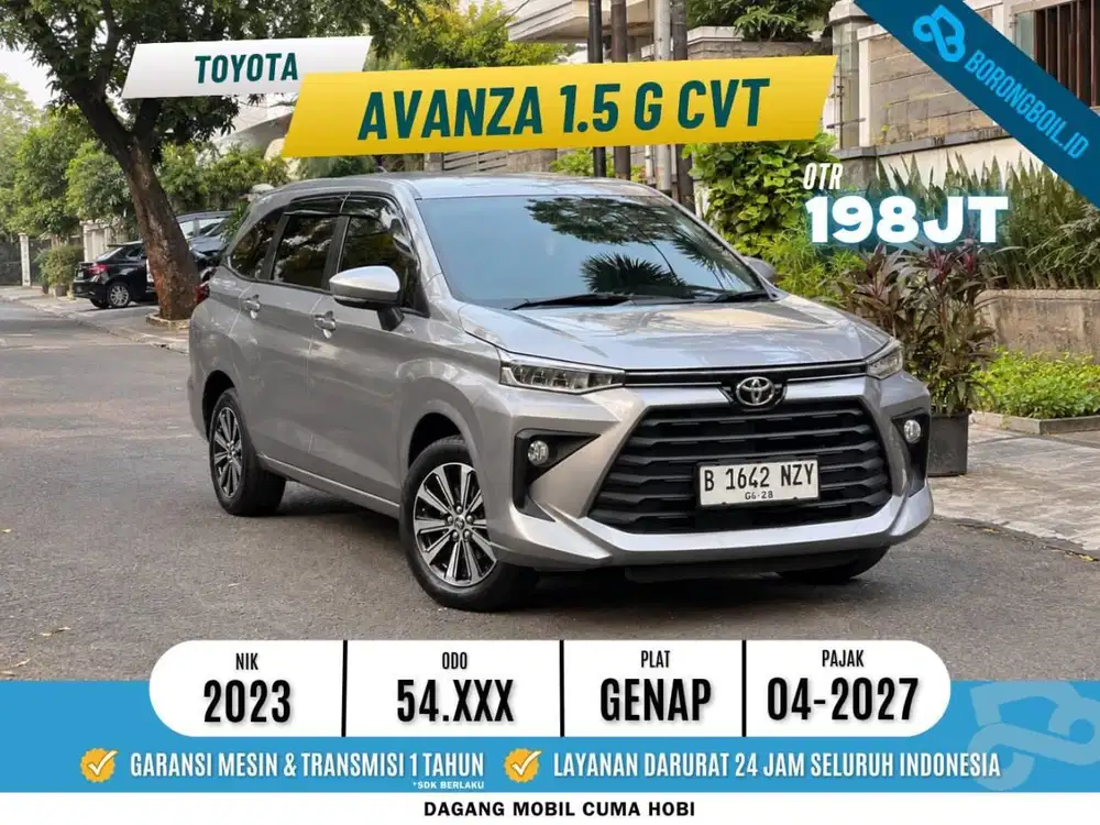 NEW AVANZA G CVT 1.5 2023 FULLSET RECORD SERVICE ISTIMEWA PAJAK PANJG