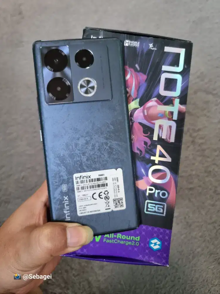 Infinix Note 40 Pro 5G NFC 16GB 8+8/256GB Murah (Lokasi Cicaheum)
