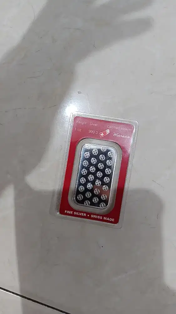 Perak batangan 1 oz argor heraus