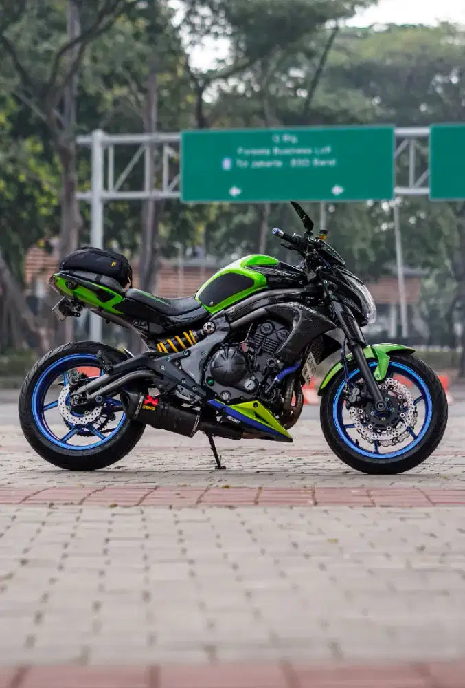 Kawasaki ER6N ganteng, rawatan, modif