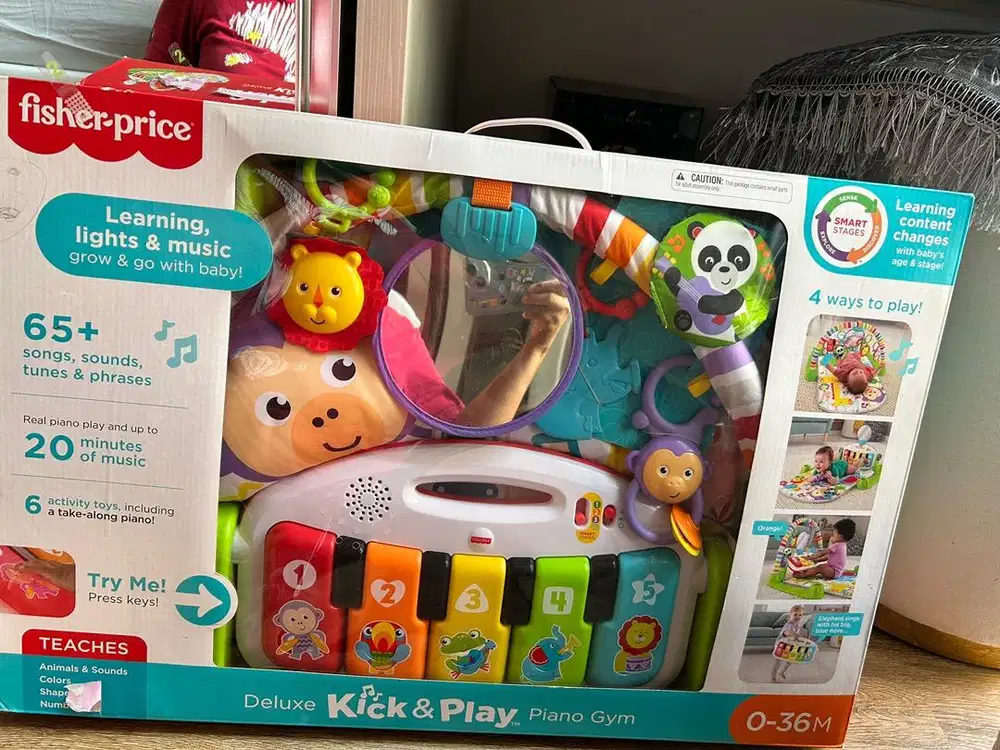 “Fisher-Price Deluxe Kick & Play Piano Gym Bayi 0–36M”