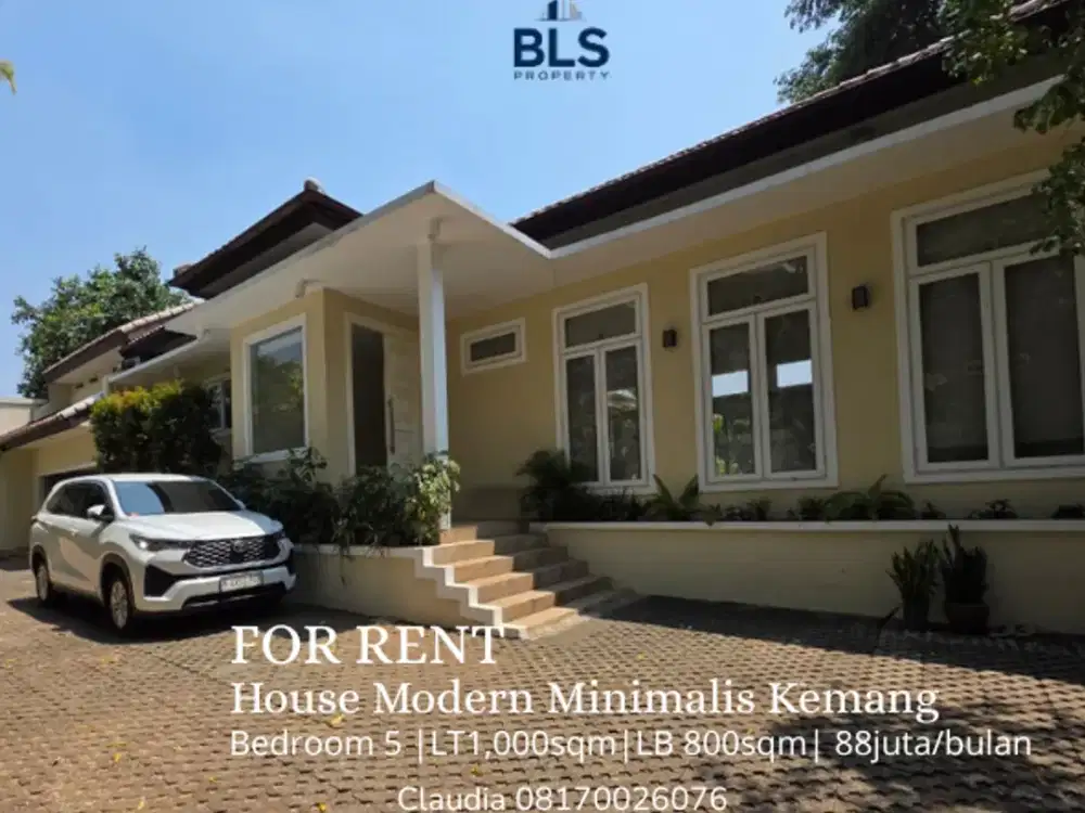 FOR RENT House Modern Minimalis Lokasi Strategis Area Prime Area Kemang