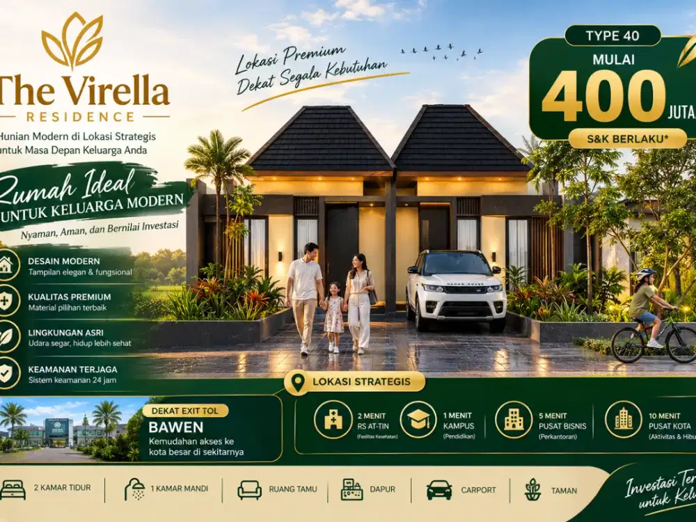 Rumah Minimalis Semarang Dalam Cluster 400 Jutaan Bawen