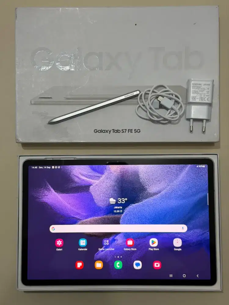 Samsung Tab S7 FE 5G 6/128 - Wifi + Cell - Silver