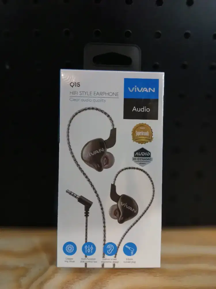 VIVAN Q15 Headset Wired Hifi Style Earphone Clear Audio Quality