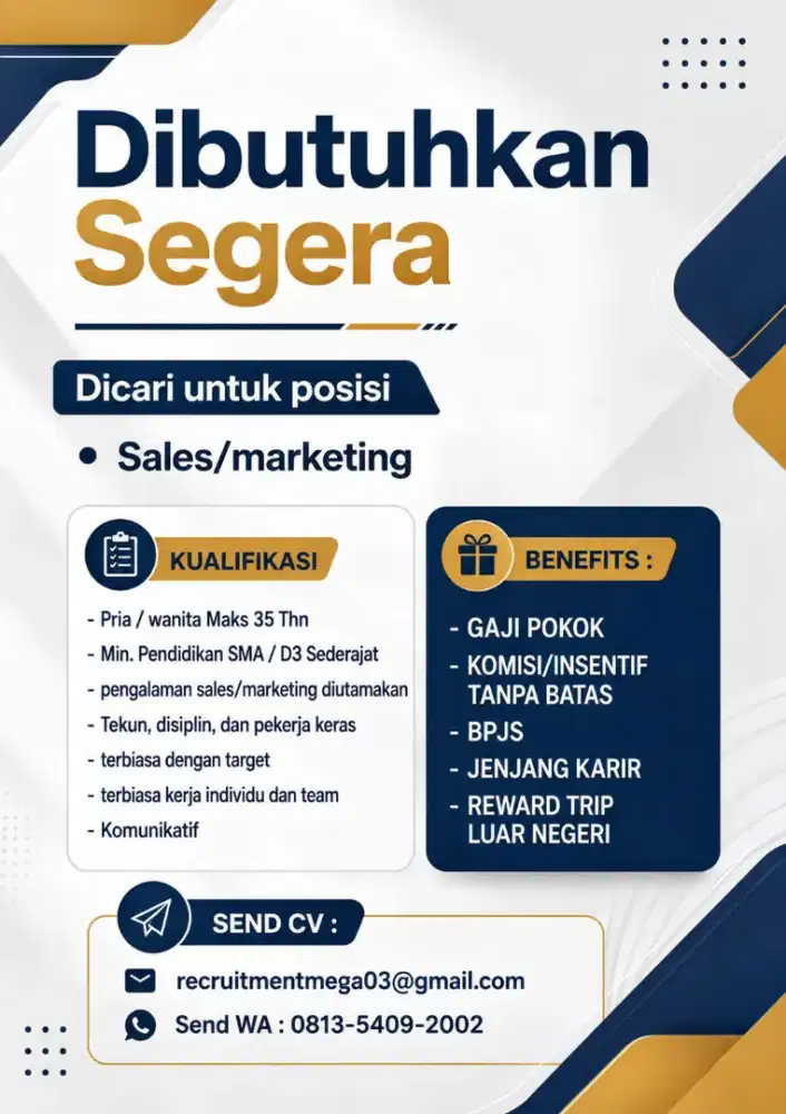 LOWONGAN KERJA UNTUK BANK SWASTA TERNAMA (GAJI POKOK)