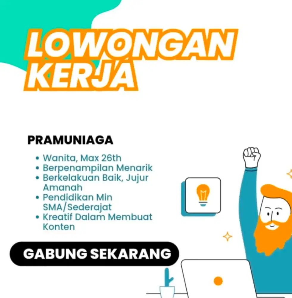 LOKER PRAMUNIAGA DAN ADMIN