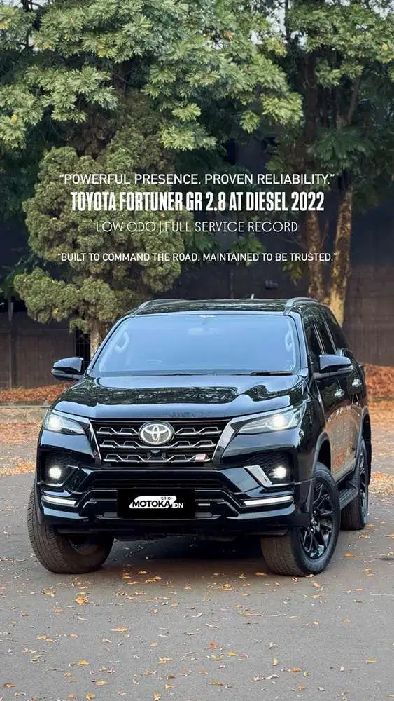 TOYOTA FORTUNER GR 2.8 AT DIESEL 2022