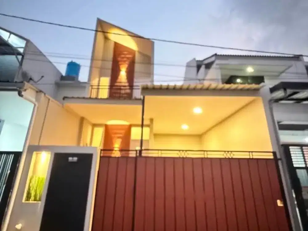 Rumah baru murah 2 lantai full furnish lokasi sukun malang kota