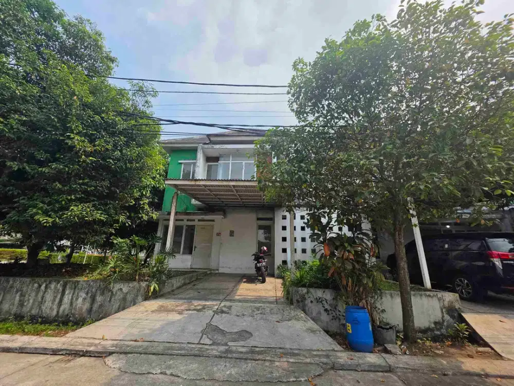 sewa rumah hoek cluster fluora type besar talaga bestari tangerang