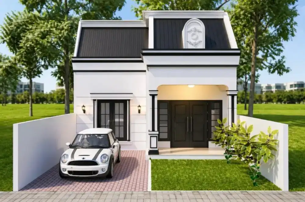 RUMAH LEBAR 6X22 DI JALAN PALEM DEKAT MASJID