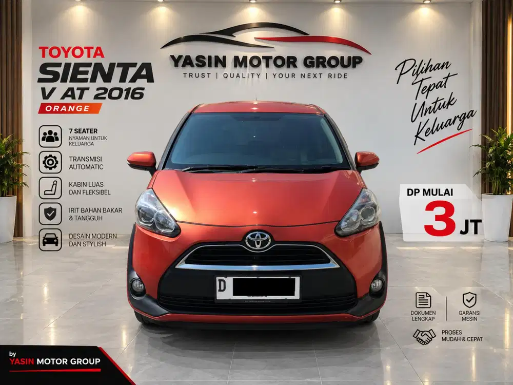Toyota Sienta V AT 2016 DP 3JT !