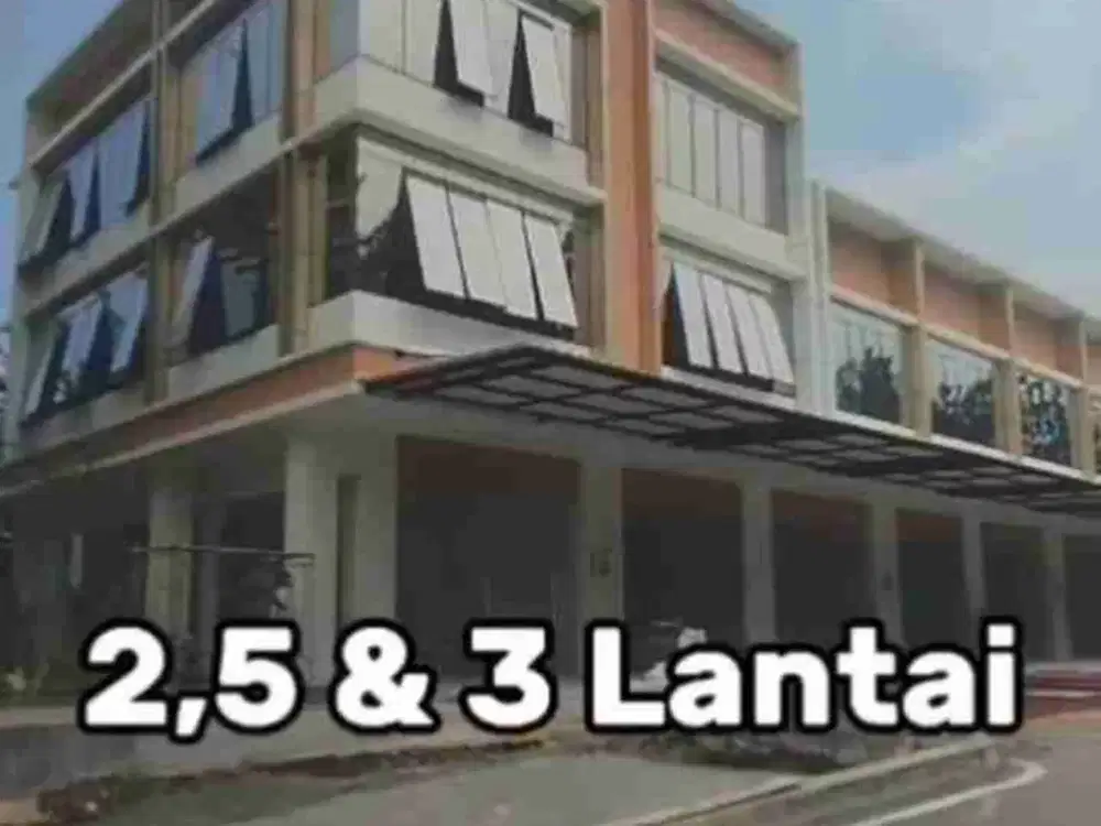 Ruko baru 2.5 lantai Cocok untuk berbagai jenis usaha seperti restoran, tempat kuliner show room atau pun perkantoran  dekat Aeon Mall Deltamas Cikarang