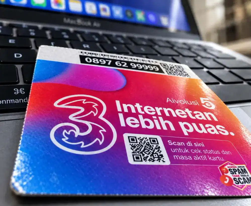 (bisa COD) PROMO Nomor CANTIK kartu TRI INDOSAT 11 DIGIT PANCA 99999