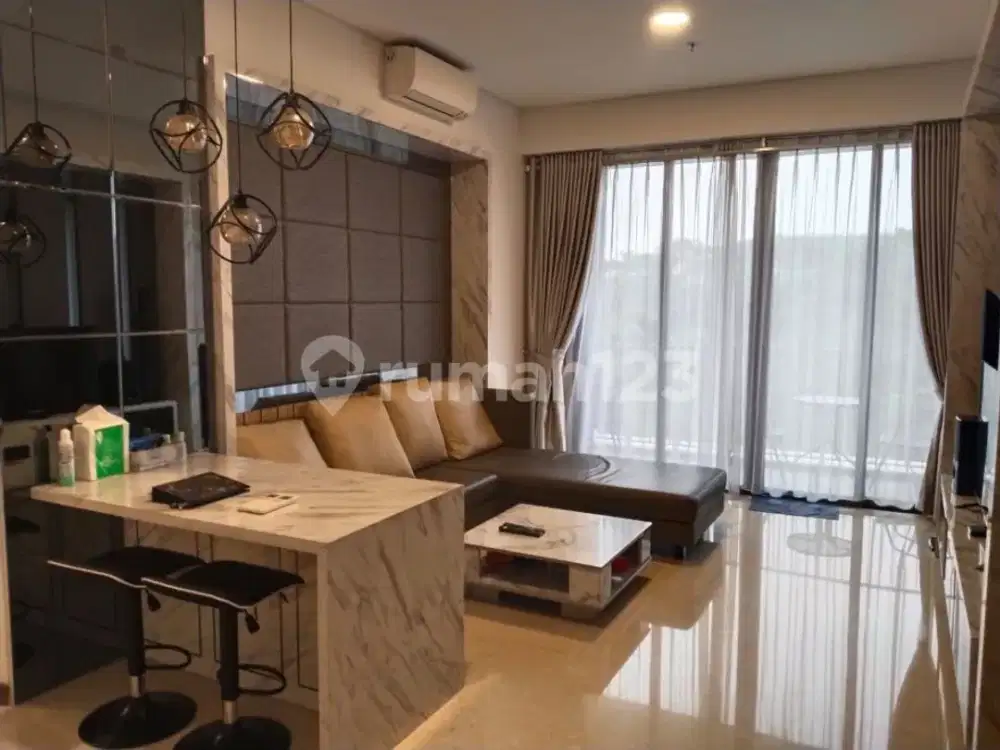 Apartemen Marigold Nava Park 2 Kamar Tidur Bagus Semi Furnished
