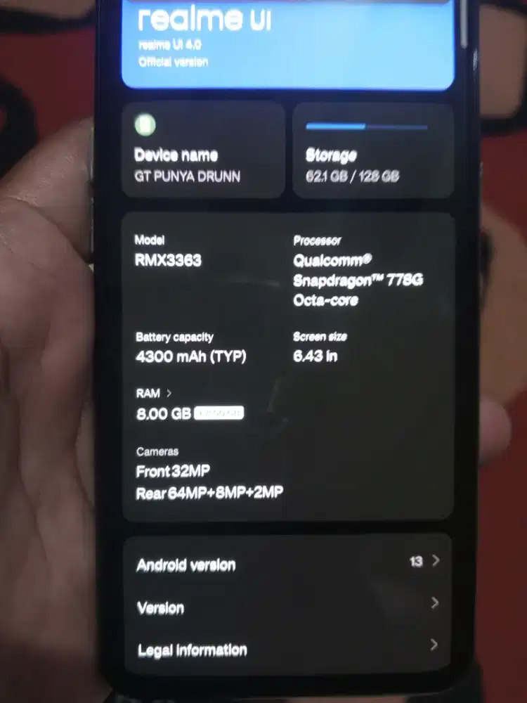 Realme GT master edition good using