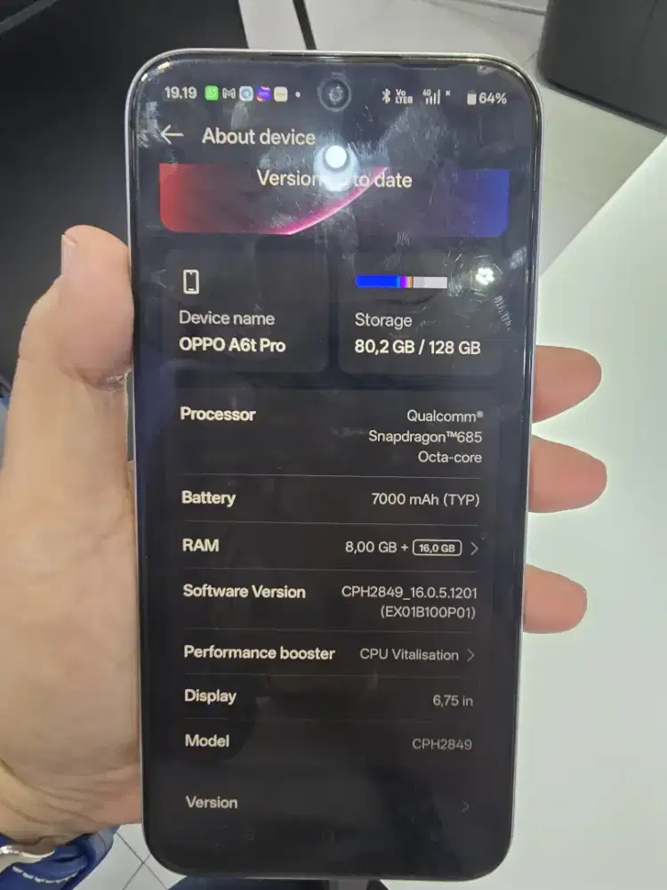 Oppo A6t Pro Like New