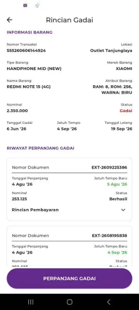 Redmi note 15 (4g) 8/256gb