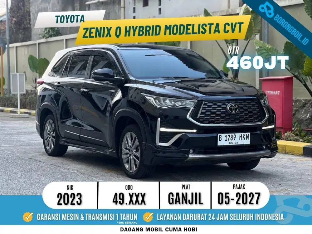 LOW KM TERMURAH KIJANG INNOVA ZENIX Q HYBRID MODELISTA TSS 2023 HITAM
