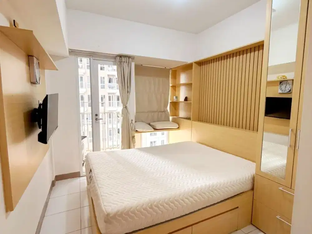 Sewa studio furnish tokyo riverside PIK2 lantai sedang siap huni