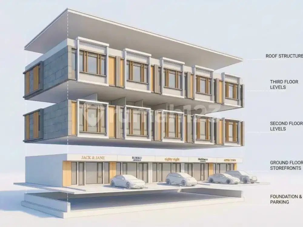 Ruko Comersio 3 lantai Multi Bisnis Harga Murah mulai 1,8 M-an