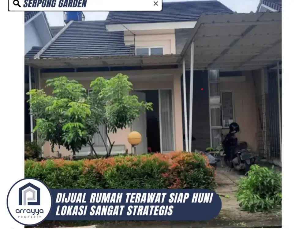 DIJUAL RUMAH CANTIK MINIMALIS LOKASI STRATEGIS DI SERPONG GARDEN 2 (AR82)