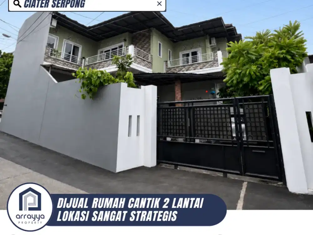 DIJUAL RUMAH CANTIK MODERN 2 LANTAI DI CIATER SERPONG (EN672)