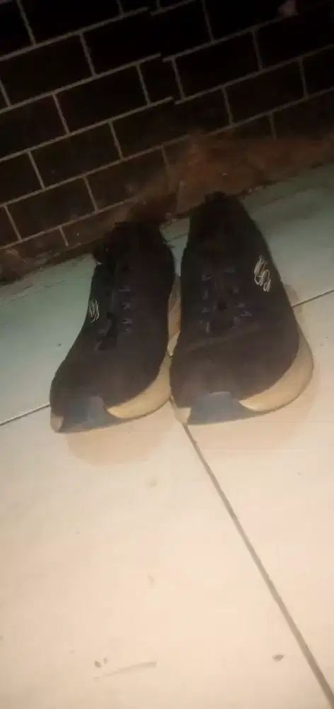 Skechers Vapor Foam Original Size 42 Black Blue - Masih Empuk Like New