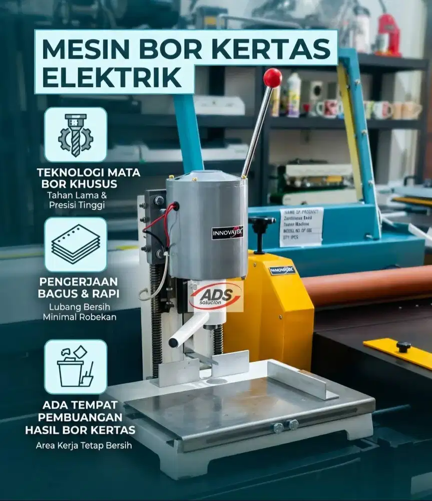 MESIN BOR / PELUBANG KERTAS MANUAL & ELEKTRIK