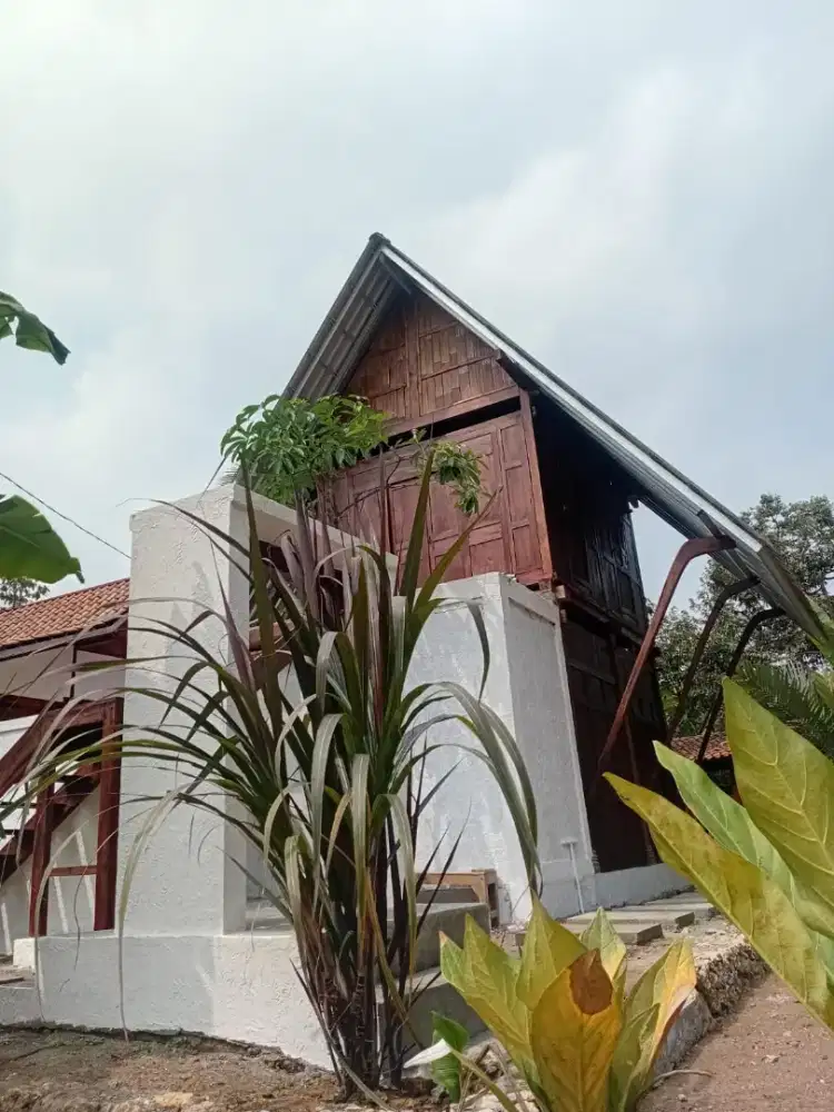 Rumah kampung kontemporer siap pasang