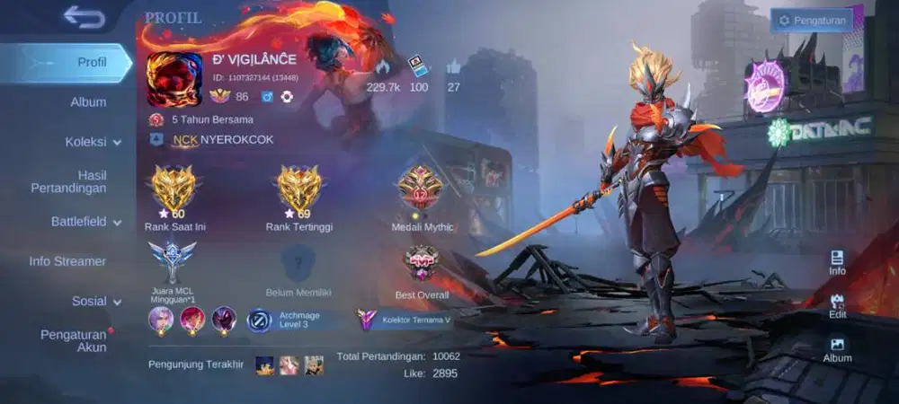 akun ml forsale butuh uang